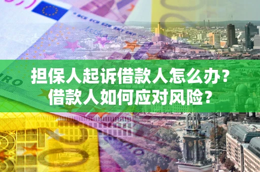 北京担保人起诉借款人怎么办？借款人如何应对风险？