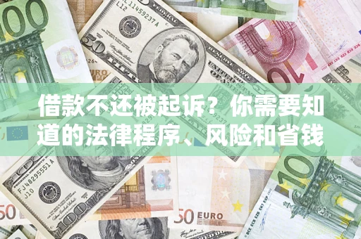 北京借款不还被起诉？你需要知道的法律程序、风险和省钱技巧