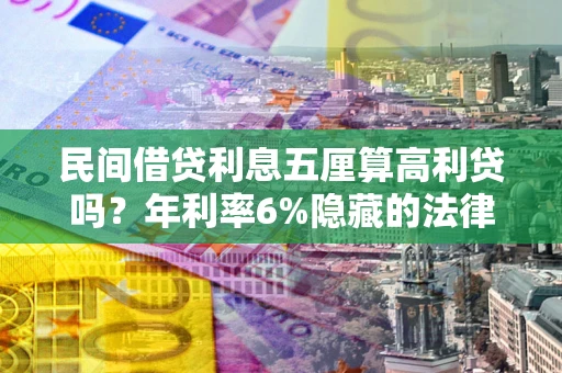 北京民间借贷利息五厘算高利贷吗？年利率6%隐藏的法律风险全解析