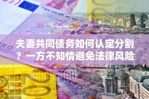 北京夫妻共同债务如何认定分割？一方不知情避免法律风险必看！